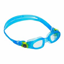 Aqua Sphere Moby Kids Swimming Goggles (Blue/Lime/Clear Lens) Kids